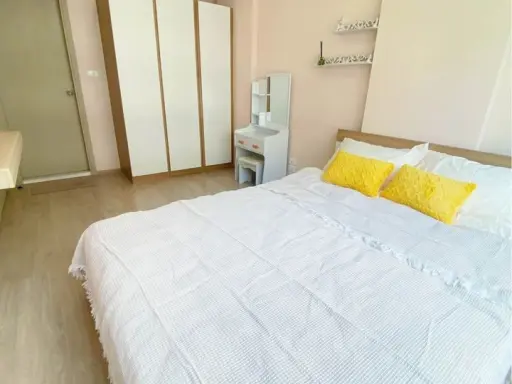 Condo for rent Elio Sukhumvit 64, 1 bedroom, 1 bathroom, 5th floor, fully furnished, just bring your bags and move in.