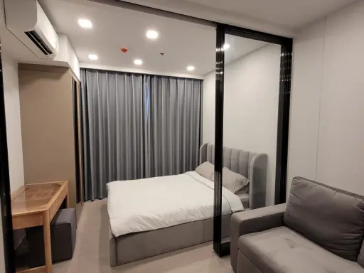 Condo for rent, One9five, Asoke-Rama 9, nice room, comes with good electrical appliances, hurry to reserve