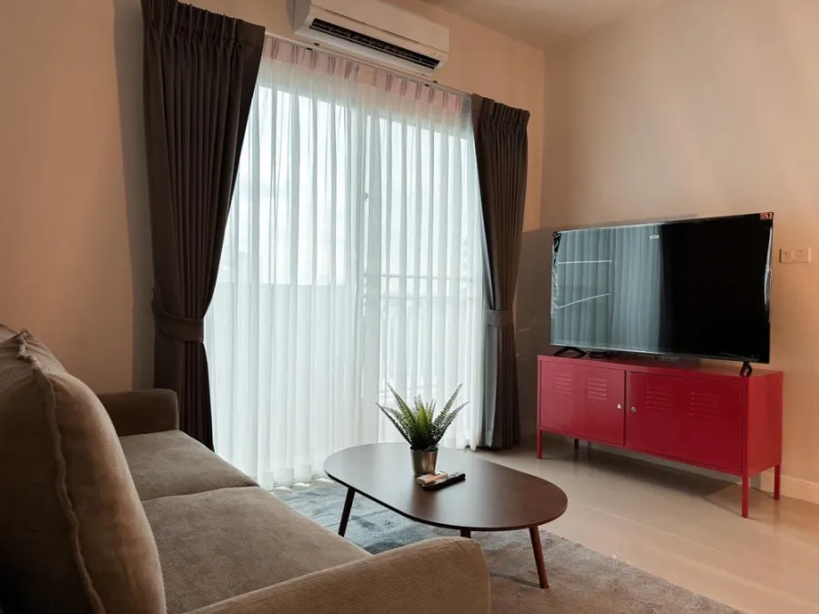 ขาย ให้เช่า My Condo Sukhumvit 103 ห้องมุมคนไม่พลุกพล่าน กว้างขวางอยู่สบาย มาแต่ตัวเข้าอยู่ได้เลยจ้า