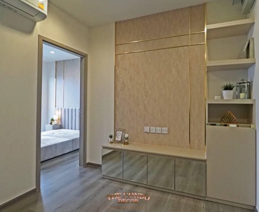 Condo for rent, sale, The Politan Aqua, beautiful decorated room, elegant style Great built-in, fully furnished, don't miss it.