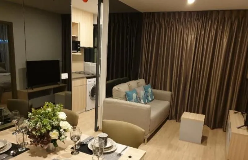 Condo for rent, Ideo O2, beautiful room, fully built, ready to move in, unblocked view, convenient transportation, near BTS, hurry