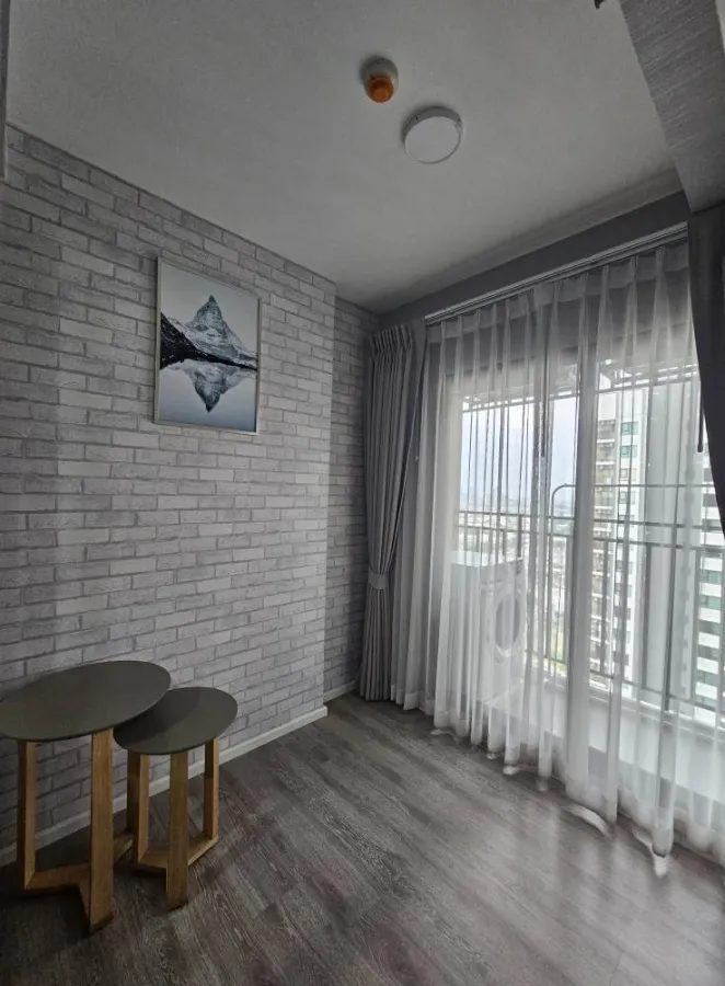 For sale or rent: Kensington Sukhumvit-Theparak, high floor, great breeze, beautiful view, fresh air, fully furnished + appliances.