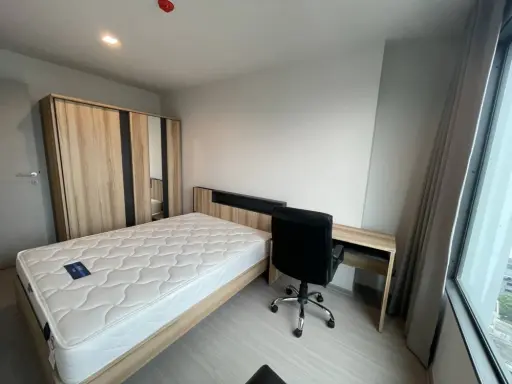 For rent!! Condo Life Ladprao, 24th floor, Building B, beautiful room, complete here, I must say that you must not miss it!!
