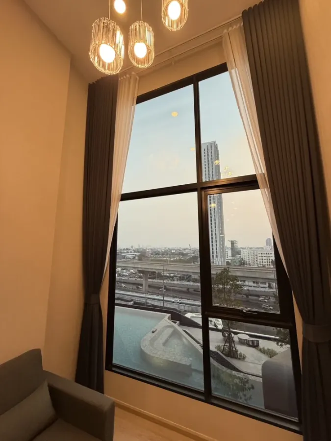 For rent: Origin Plug & Play Nonthaburi Station, pool view + electric train, complete furniture and electrical appliances