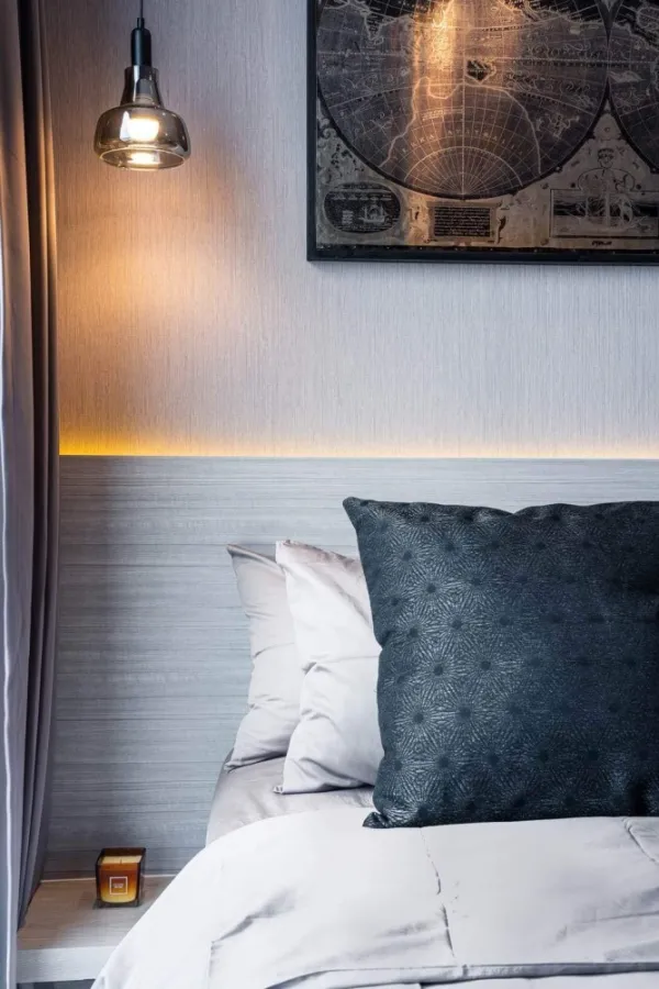 Ashton Chula-Silom for rent, STUDIO room, high floor, very good view, beautifully decorated, ready to move in, can reserve first come first served.