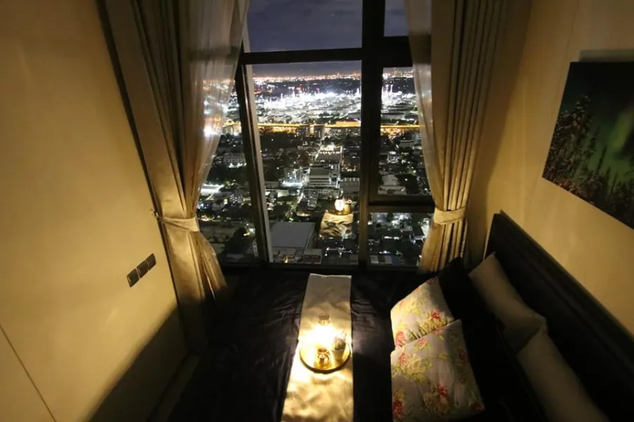 For sale, for rent!! Condo The Line Sukhumvit 101, beautiful room, full furniture, Chao Phraya River view, book now!!