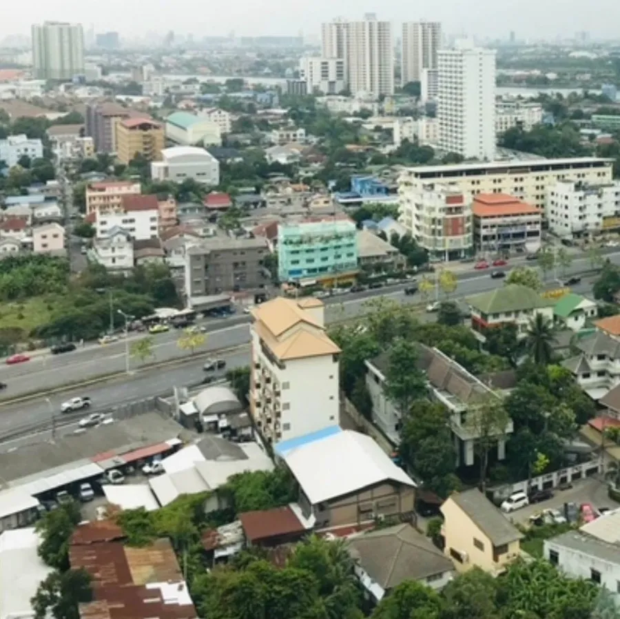 For sale & rent: Lumpini Ville Nakhon In-River View, high floor, good wallpaper, very livable. Hurry and reserve before you miss out. ​