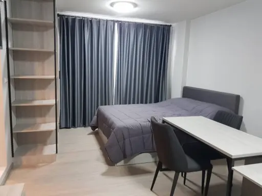 For rent, D Condo Campus Kamphaeng Saen, ready to move in, friendly price, convenient to travel, can't miss it.