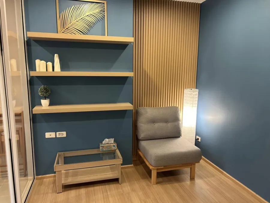 Condo for sale, The Base Chaengwattana, decorated room, ready to move in. Facilities are ready, you can reserve now.