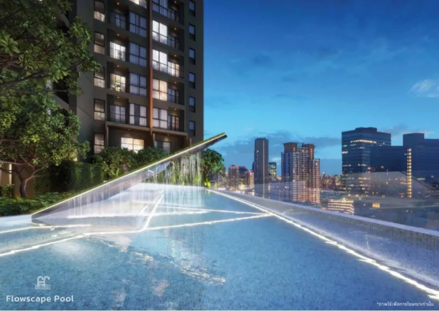 Down payment for sale, The Stage Mindscape Ratchada - Huai Khwang, 14th floor, good position, nice to live in. Book now, urgent.