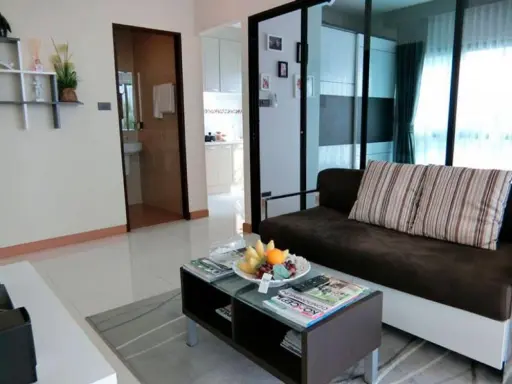 Condo for sale B-Leaf Tiwanon, the room is divided into a very private zone. Clear, not hot, not uncomfortable. Get the best price. Hurry up to reserv