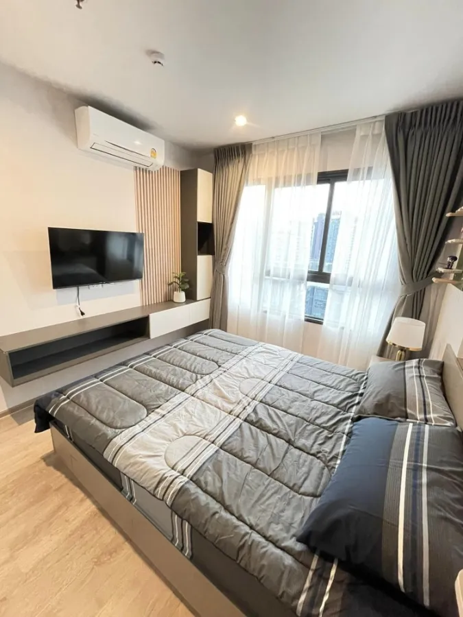 Condo for rent Ideo Rama9-Asoke, fully decorated room, fully built-in, high view, book now, don't miss it.