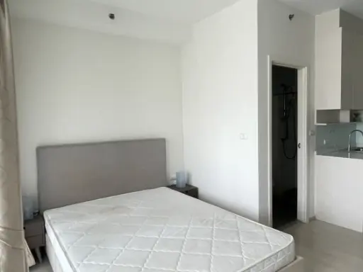 Condo for rent!! Chapter One Eco Ratchada-Huai Khwang, 22nd floor, Building H. Beautiful room, fully furnished, ready to move in! Reserve now!!