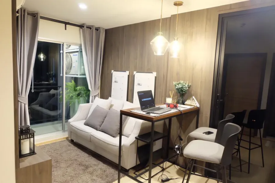 Condo for sale, The Prop Condo, Chaengwattana, 12 rooms, decorated but looks luxurious, built-in, great, do not miss, buy all in one place