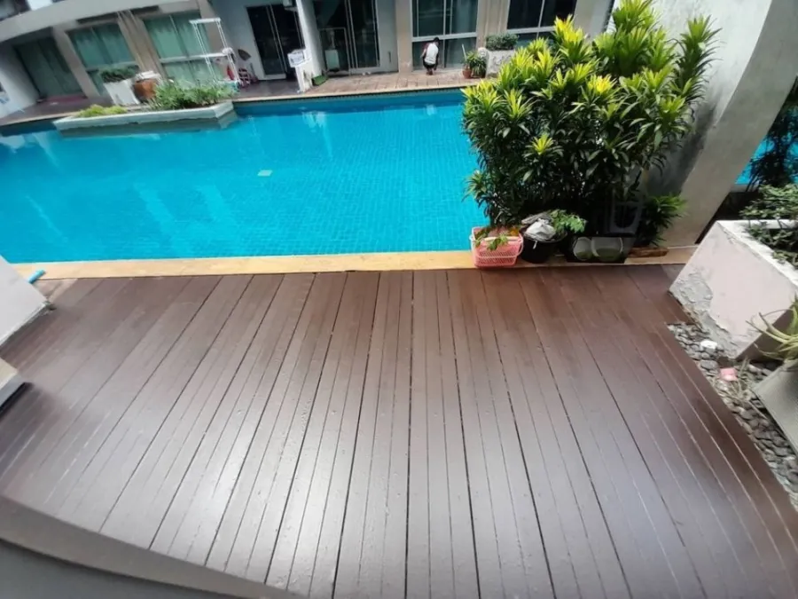 ขาย คอนโด เอ สเปซ สุขุมวิท 77 ระเบียงห้องติดสระว่ายน้ำ รีโนเวทใหม่ลายหินอ่อนหรูหรา พร้อมเข้าอยู่