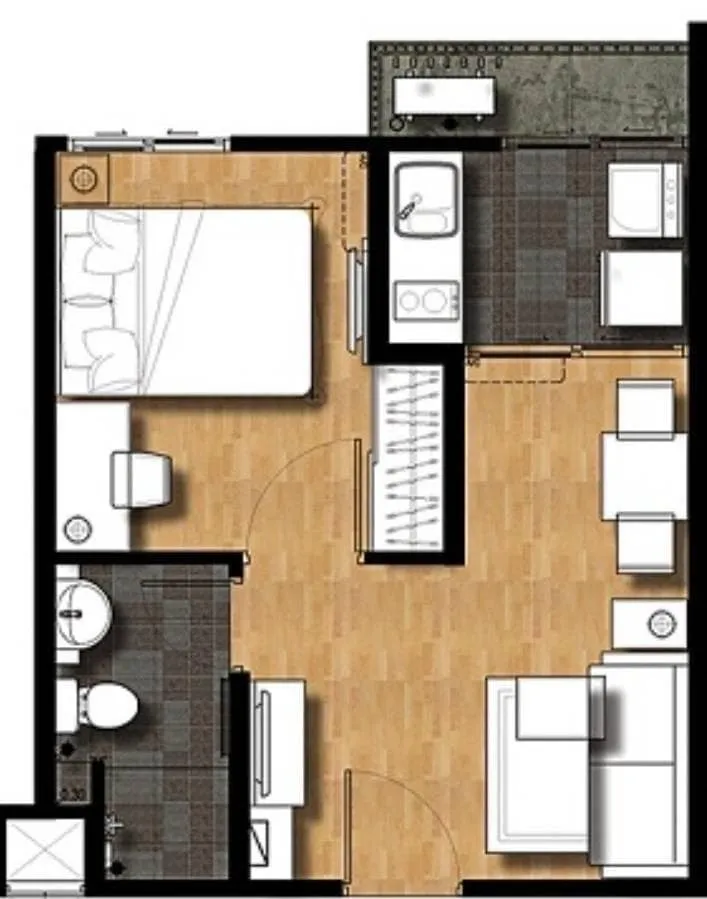 ขาย I Condo งามวงศ์วาน ได้วิวสระว่ายน้ำ ห้องทิศเหนือ เลขห้องมงคล ตกแต่งครบ รีบจองก่อนพลาดจร้า