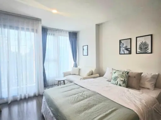 For rent: The Origin Ramintra 83 Station, 3rd floor, beautiful room, comes with complete decoration. Book now, urgent.