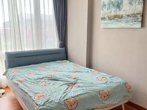For rent, Airlink Residence Romklao, 4th floor, spacious room, fully furnished, nice to live in. Hurry and reserve now, don't miss it.