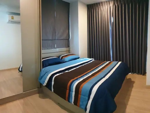 For rent Knightsbridge Sky City Saphan Mai, 9th floor, fully furnished and electrical appliances. Book now.