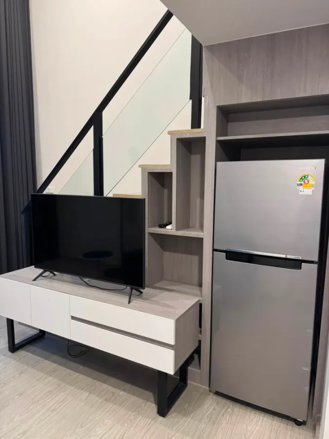 ให้เช่าคอนโด Origin Plug & Play Ramkhamhaeng Triple StationDuplex 2 ชั้น เฟอร์นิเจอร์และเครื่องใช้ไฟฟ้าครบ พร้อมเข้าอยู่