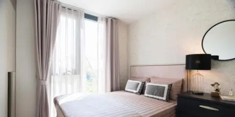 ถูกมากก!! THE BASE Garden พระราม9 แต่งครบ ดีไซน์สวยด้วย Interior designer + เครื่องใช้ไฟฟ้า เช่าเลยย