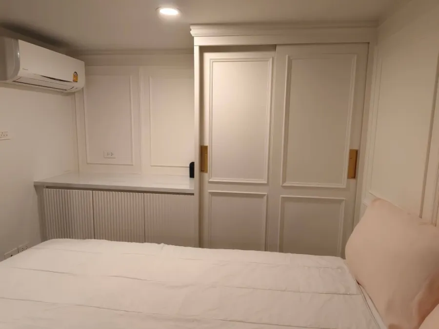 ให้เช่า KnightsBridge Space Rama 9 ห้องน่าอยู่ เพดานสูงโปร่งโล่ง พื้นที่ใช้สอยเยอะ มาพร้อมเฟอร์ครบครัน จองเลย