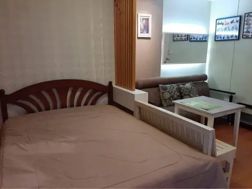 Condo for rent, Lumpini Town, Bodindecha-Ramkhamhaeng, good location, convenient transportation, ready to move in. Don't wait.