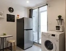 ให้เช่า Plum Condo Rangsit Alive 2 ห้องน่าอยู่ เฟอร์นิเจอร์และเครื่องใช้ไฟฟ้าครบครัน หิ้วกระเป๋าเข้าอยู่ได้เลยจ้า