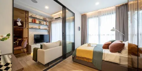 ขายดาวน์ คอนโด เดอะสเตจ มายด์สเคป รัชดา - ห้วยขวาง 1 นอน 1 น้ำ ชั้น 9 ราคาจับต้องได้ รีบซื้อเลย