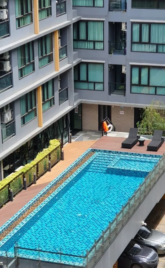 Condo for rent, The Cube Plus, Minburi, air vent room, cool room, open view, wide balcony, best location