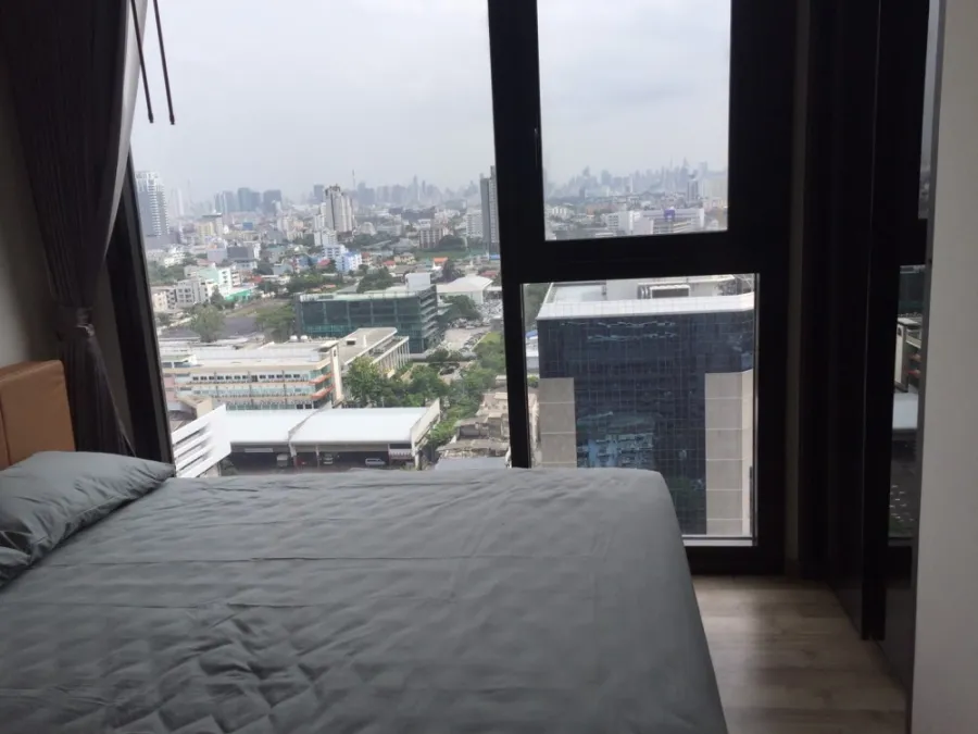 For sale, for rent!! Condo The Line Chatuchak-Mo Chit, 19th floor, fully furnished, just bring your bags and move in. Don't miss out!!