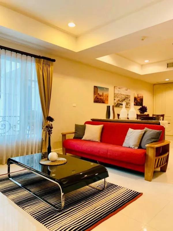 Condo for rent, La Vie En Rose Place, 2 bedrooms, 3rd floor, fully furnished, good location, close to the BTS, do not miss !!
