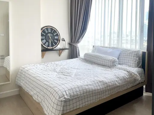 Condo for rent, The Sky Sukhumvit, corner room, beautiful view, fully furnished, ready to move in Can't miss it