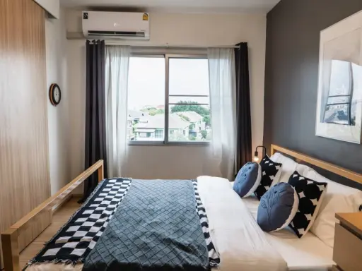 Condo for sale: A Space Play Ratchada-Sutthisan. Fully furnished in Modern Scandinavian style, emphasizing simplicity, warmth, and comfort, creating a images