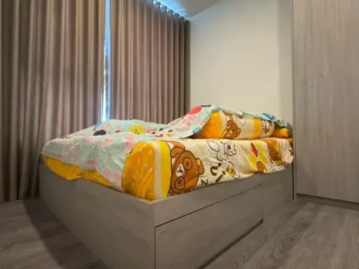 For rent THE ORIGIN Sukhumvit Sailuat E22 Station, 15th floor, fully furnished room, ready to move in, reserve now.