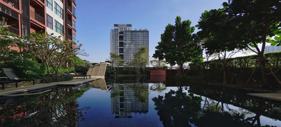 For rent: Wyne Sukhumvit, high floor, high floor, room decorated simply and elegantly, looks expensive, beautiful built-ins, can't make a reservation