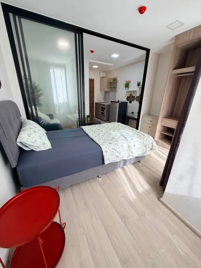 Sale, rent, Plum Condo, Saphan Mai Station, furniture and electrical appliances, good location, don't miss it!!