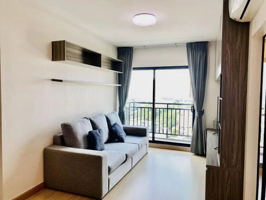 For sale, for rent, Supalai Loft, Talat Phlu Station, 19th floor, open view, fully decorated. Whether you want to invest or stay yourself, it's worth