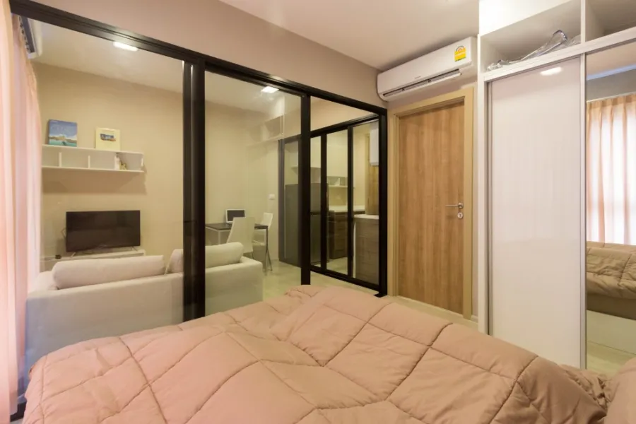 For Rent Condolette Mist, size 29 sq.m., high floor, plus you can sleep and see the city view. Well, like this, you have to reserve.