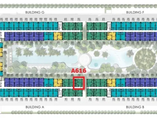 ขายดาวน์ เคฟ ทาวน์ ไอส์แลนด์ ชั้น 6 ห้อง A616 วิวสระ สนใจเป็นเจ้าของ รีบจับจองเลยจ้า