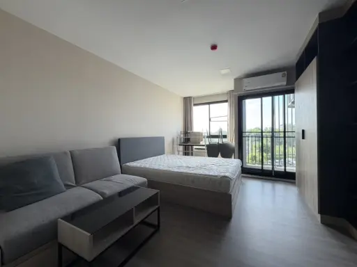 ให้เช่า D Condo Campus Hideaway Studio ชั้น 4 กั้นห้องนอน ครัวแยก มาพร้อมราคาสุดคุ้ม คุณต้องไม่พลาดเด็ดขาด