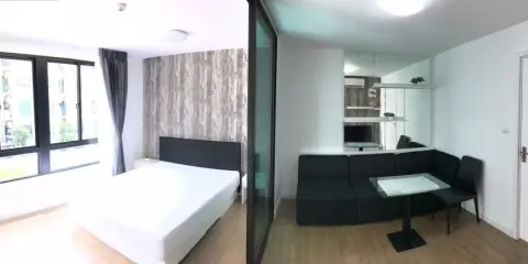 ให้เช่า I condo Salaya 2 ห้องกั้นแยกชัดเจน แบ่งโซนลงตัว เฟอร ์เครื่องใช้ไฟฟ้าครบ รีบมาจองได้แล้ววันนี้