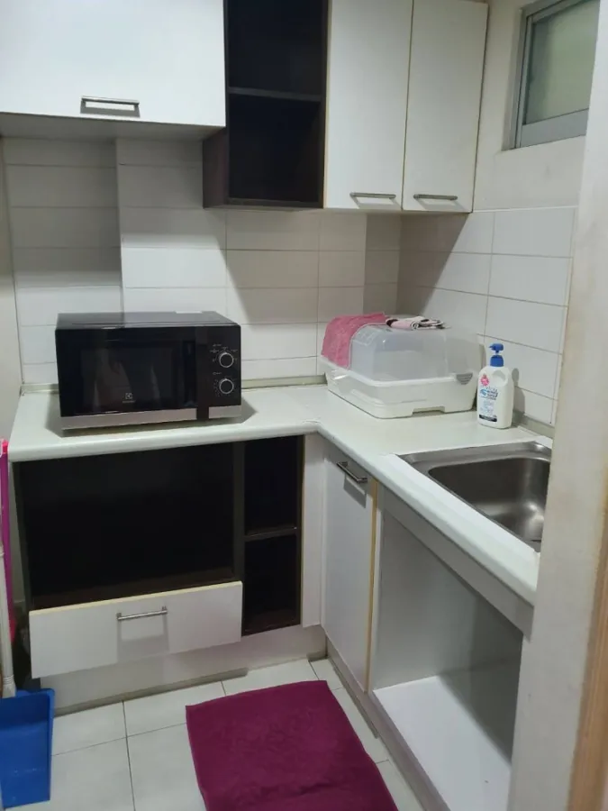 For rent, Lumpini Ville, Cultural Center, STUDIO room, 6th floor, comes with full furniture. If you don't reserve, you'll miss a lot.