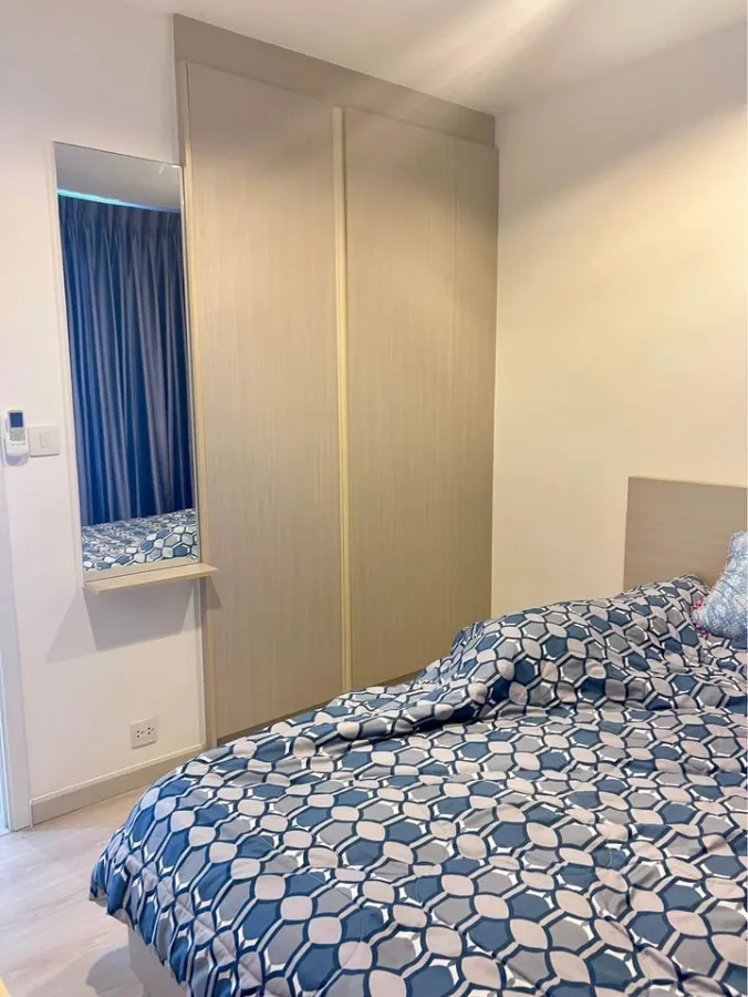 For sale or rent, Skyline Rattanathibet, 16th floor, open view, comfortable for the eyes, fully furnished, whether you want to buy or rent, it's wor
