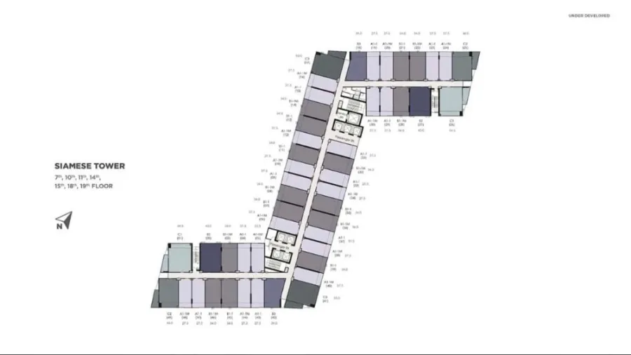 Sale down payment Landmark @MRTA Station, 19th floor, double space room, great price, miss it and you will regret it.