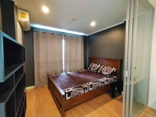 For rent, Lumpini Ville Phatthanakan-New Phetchaburi, corner room, beautiful view, don't miss it.