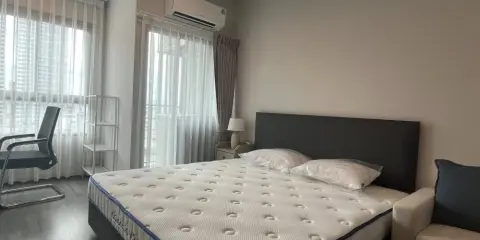 For rent condo Ideo Ramkhamhaeng - Lam Sali Station ห้องน่าอยู่ เฟอร์ เครื่องใช้ไฟฟ้าครบ มาจับมาจองเลย
