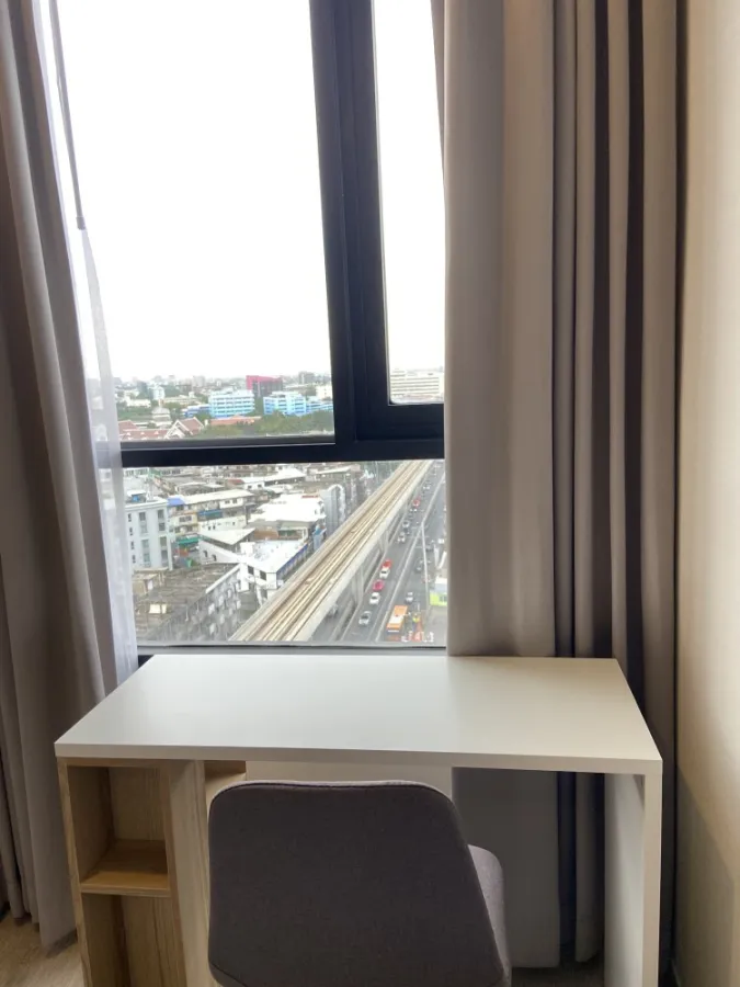 Condo for rent, Knightsbridge Kaset Society, north balcony, cool breeze, Kasetsart University view, ready to move in