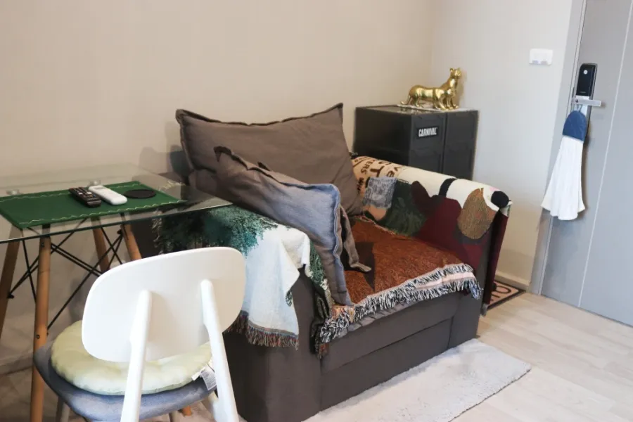 For sale, for rent, Ideo Mobi Sukhumvit East Point, 20th floor, nice room, fully furnished, book now, don't miss out.