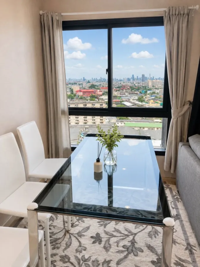 ขาย The Parkland Phetkasem-Thapra ชั้น 15 ห้องมุมมองโปร่ง แสงธรรมชาติดี ห้องกว้าง แต่งครบ รีบจองเลย